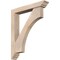 Ekena Millwork Westlake Traditional Smooth Bracket w/ Offset Brace, Douglas Fir, 5 1/2"W x 32"D x 38"H BKT0604X32X38WTL01SDF - alternate 1